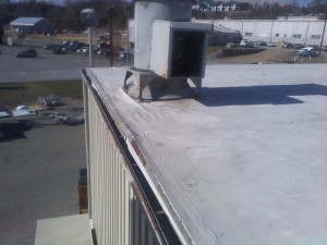 Tennessee Roofing and Construction - Industrial Roofing - Roadtec Manufacturing, Paint Booth, Chattanooga, Tennessee